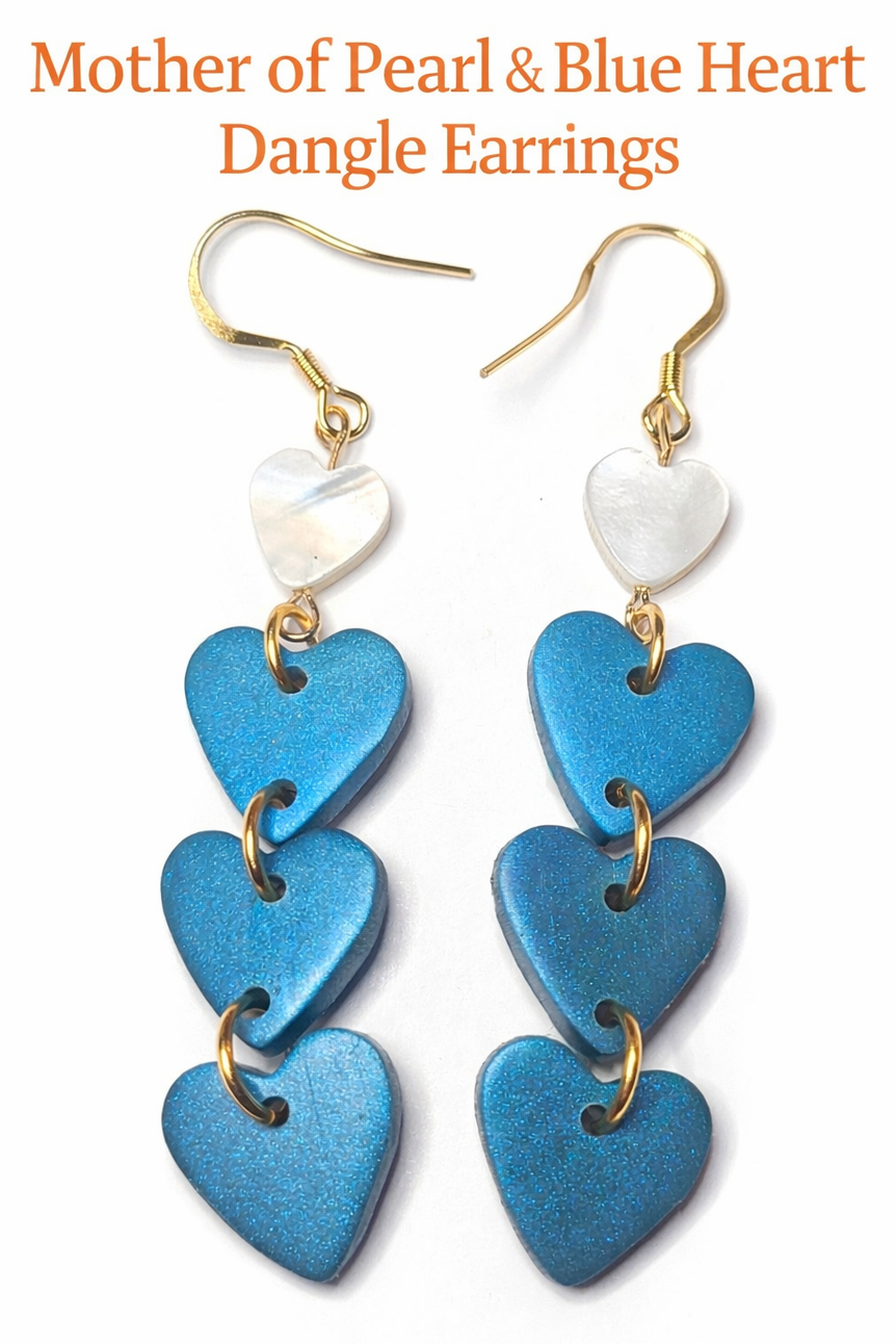 String of Clay Hearts